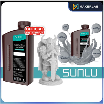 SUNLU 1KG ABS-Like Fast Curing 3D Printer Resin 395-405nm UV Light Curing Photopolymer Resin