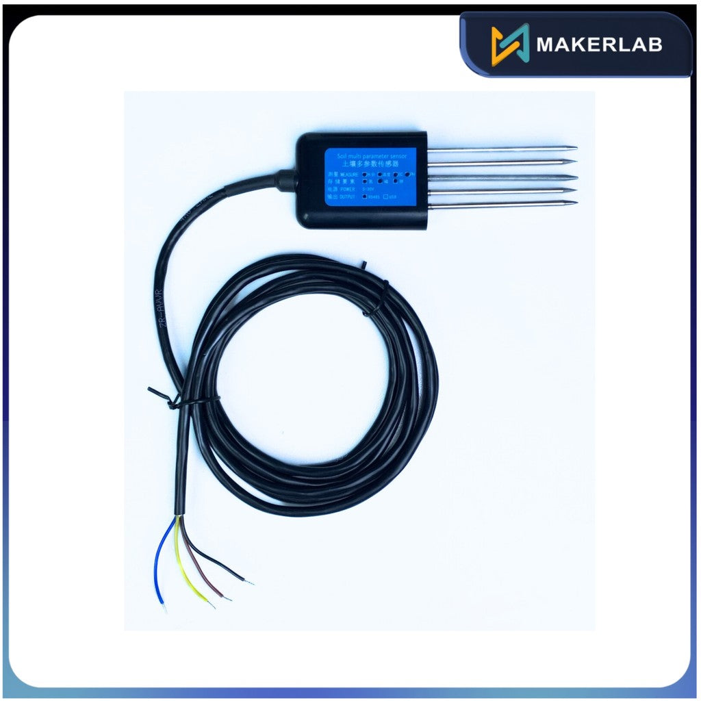 RS485 Output 5Pin Probes Soil Sensor with Cable 2M (NPK + PH + Temperature + Humidity + EC)