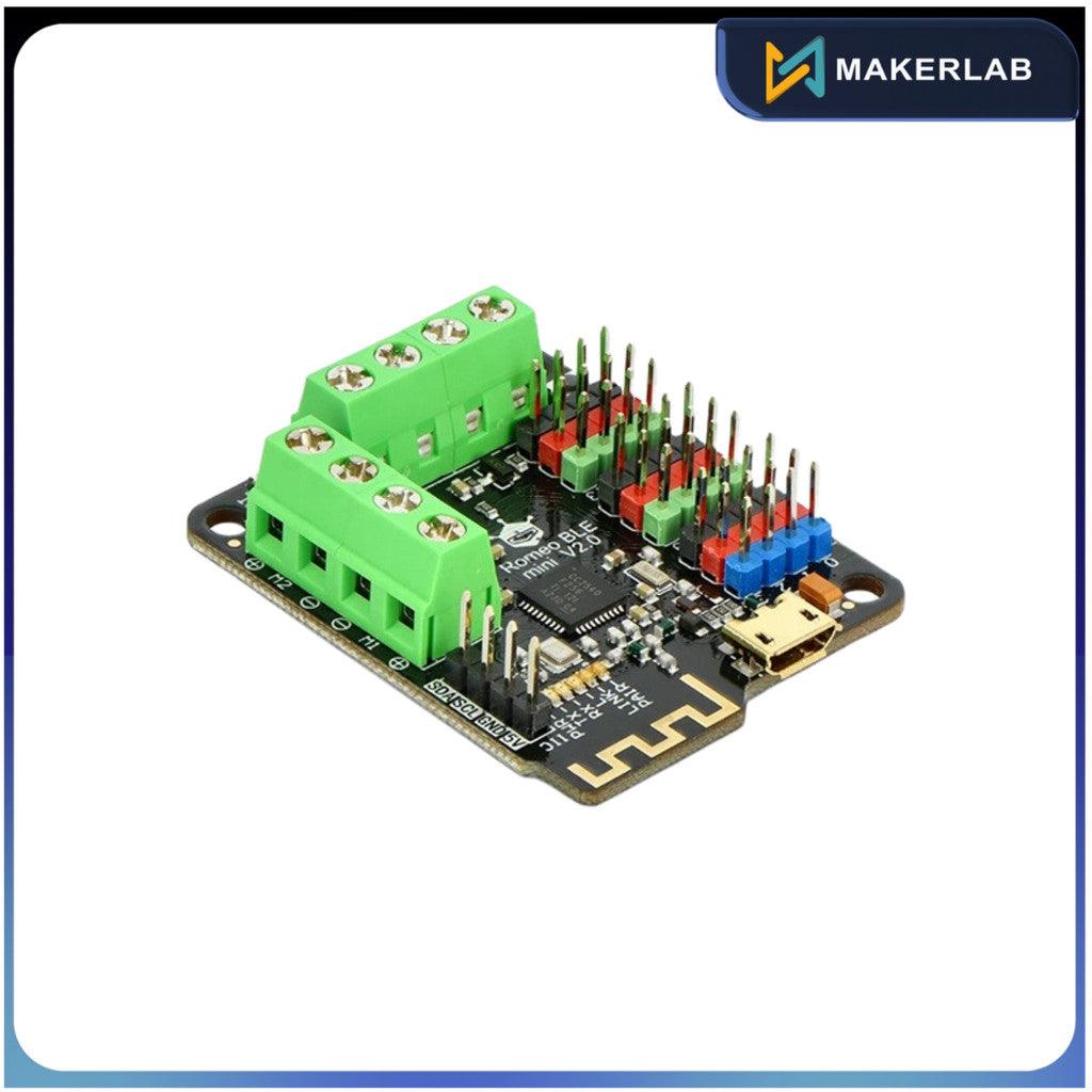 DFRobot Romeo BLE mini - Small Control Board for Robot - Arduino Compatible - Bluetooth 4.0 | DFR0351