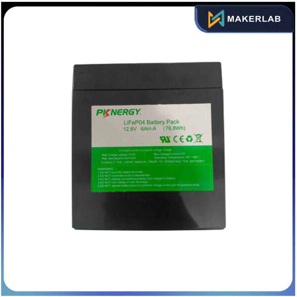 PKNERGY 12.8V 6Ah Lithium Iron Phosphate Battery