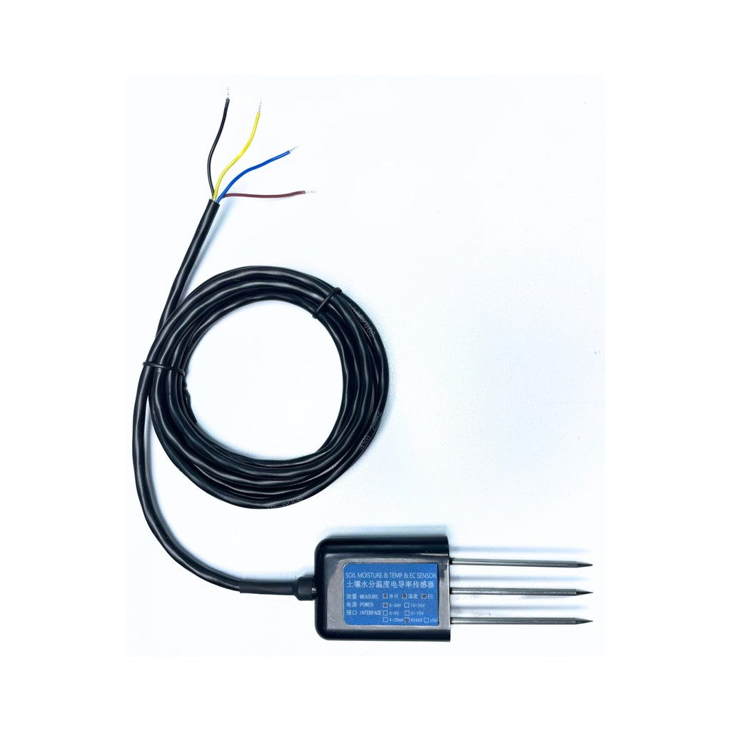 RS485 Output 3Pin Probes 3in1 Soil Sensor with Cable 2M (Temperature + Humidity + EC)