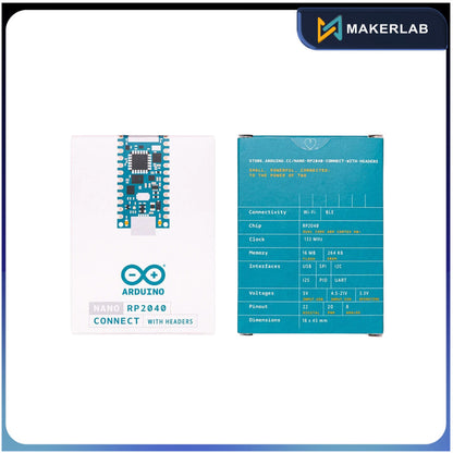 Arduino Nano RP2040 Connect with headers ABX00053