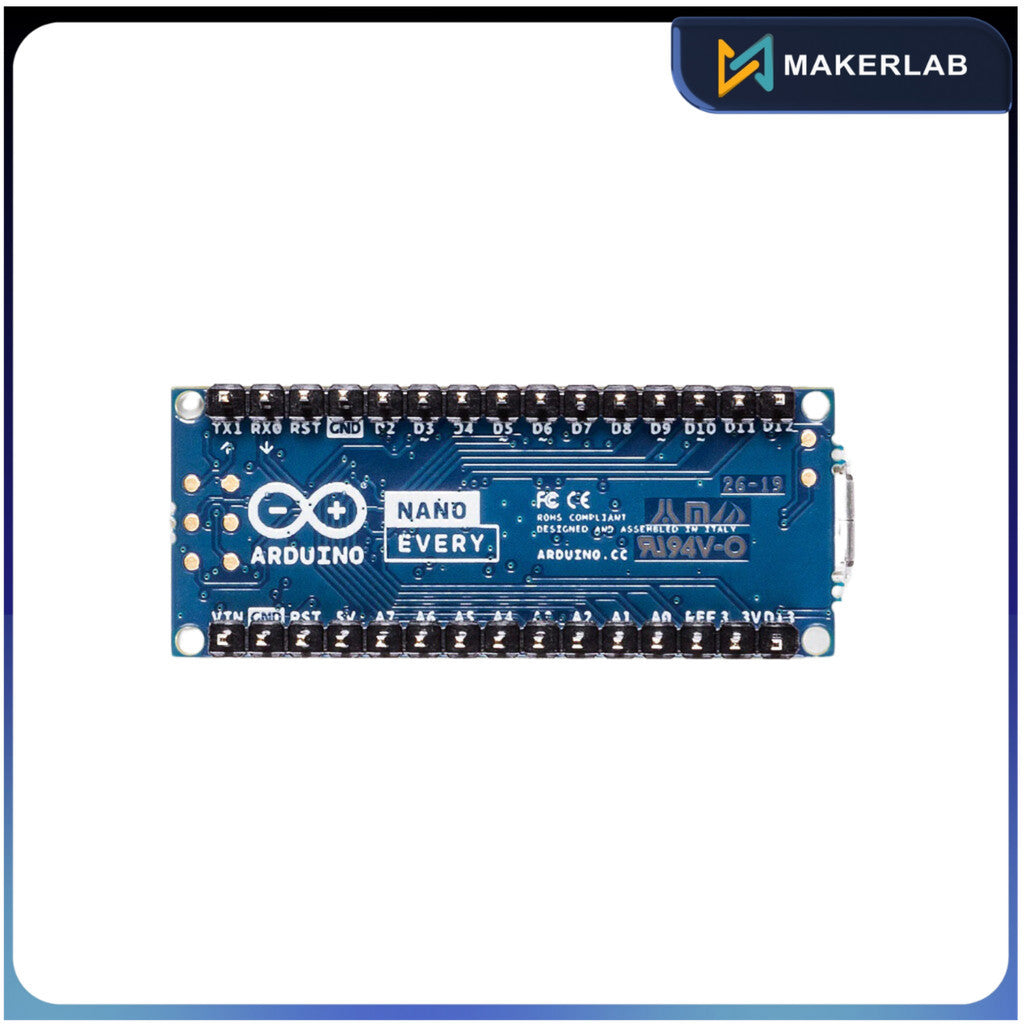 Arduino Nano Every with headers