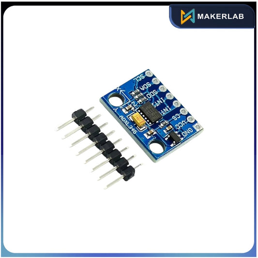 Unsoldered GY-291 ADXL345 digital three-axis acceleration of gravity tilt module IIC / SPI transmission