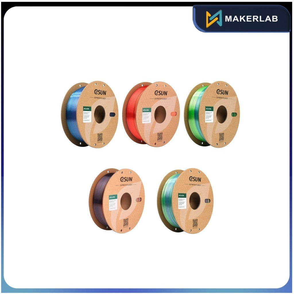 eSUN ePLA-Silk Rainbow 3D Printer Filament 1.75mm 1KG