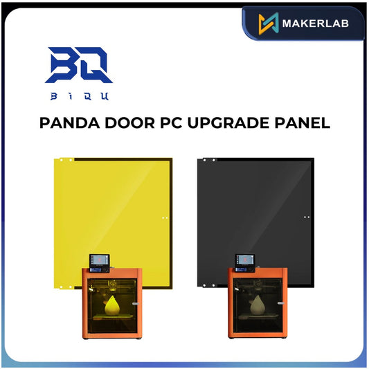 BIQU Panda Door PC Upgrade Panel for Bambu Lab P1/X1 3D Printer - Yellow and Black