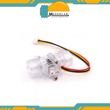 Transparent Water Flow Sensor (Sea) YF-S201C Flowmeter G1/2 1-30L/min 5-15V