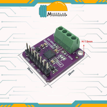 MAX31865 PT100 to PT1000 RTD to Digital Converter Board Temperature Thermocouple Sensor Amplifier