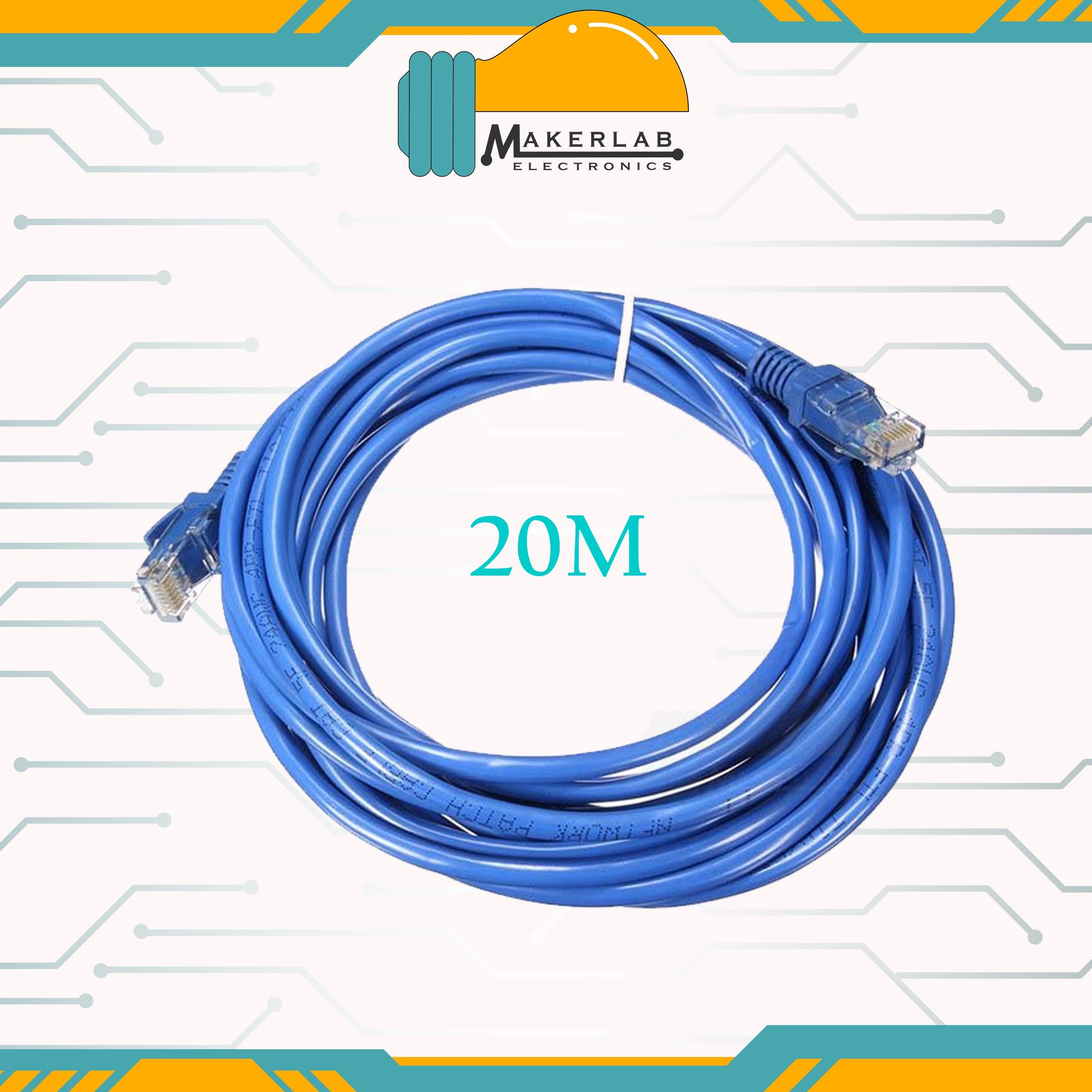 Pulihua CAT 5E RJ45 UTP Internet Cable Lan Cable Ethernet Cable Makerlab Electronics