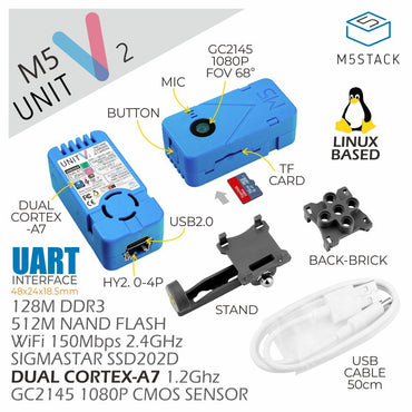 M5Stack UnitV2 - The standalone AI Camera for Edge Computing (SSD202D) TinyML