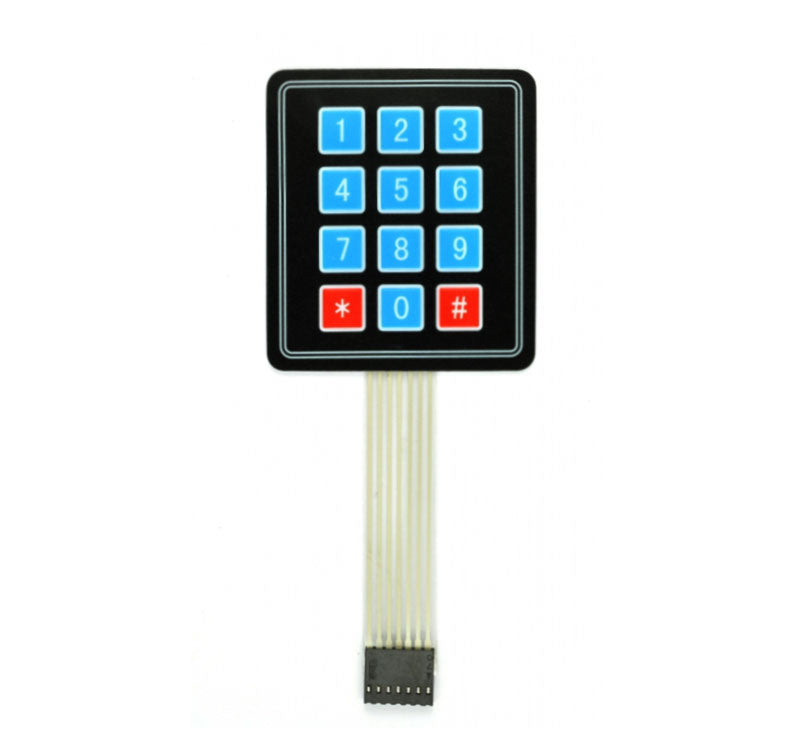 4x3 Matrix Membrane Keypad