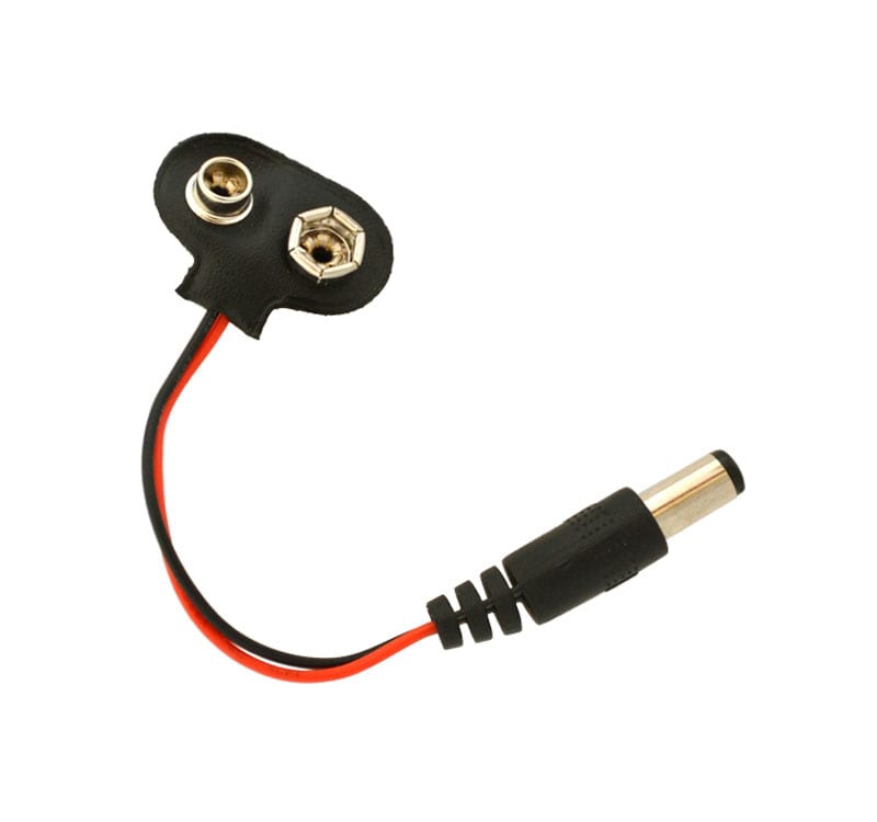 9V Battery Clip with DC Plug