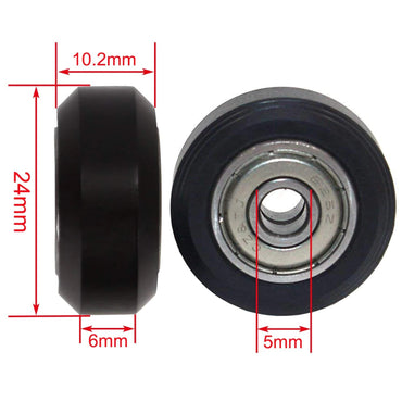 Delrin or Polycarbonate Plastic Wheel Roller V-Slot Pulley Linear Bearing for 3D Printer